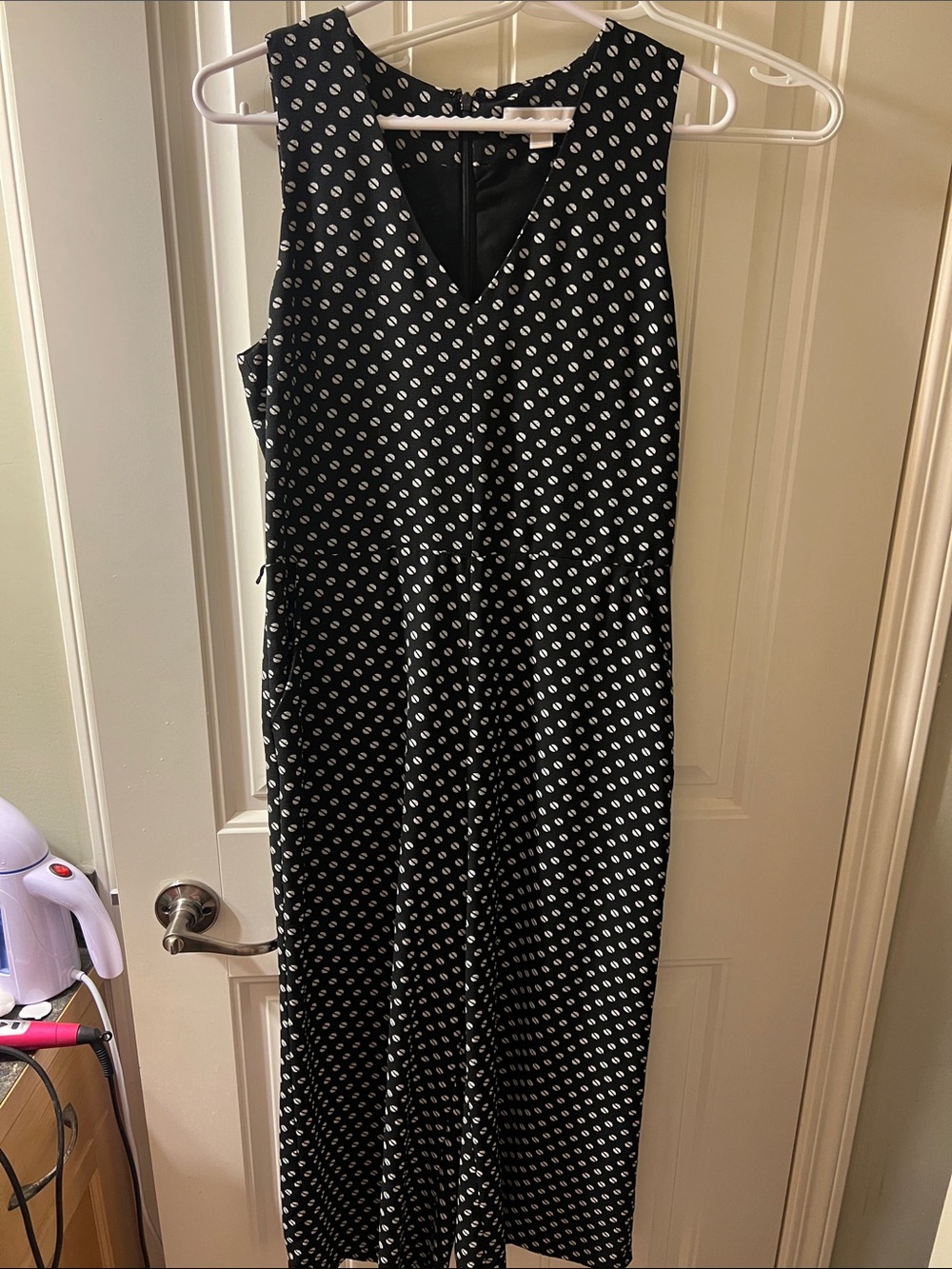 MICHAEL Michael Kors Black Polka Dot Jumpsuit